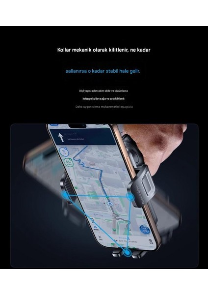 AT04 Araç Telefon Tutucu, Güçlü Vantuz, Eğilebilir Kol, Güçlü Destek Braketi 360° Dönüş modelleri