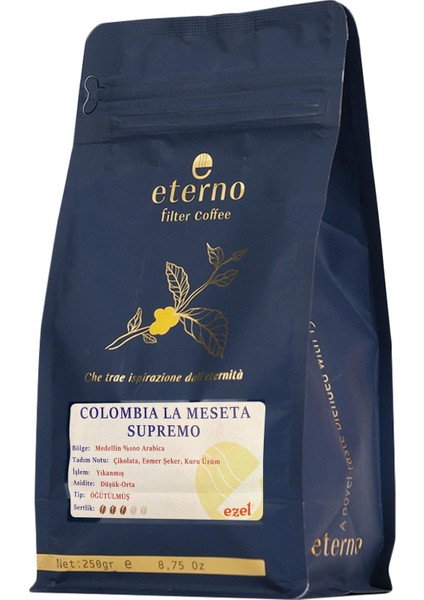 Eterno Colombia Supremo Öğütülmüş x 2 Adet 250 gr