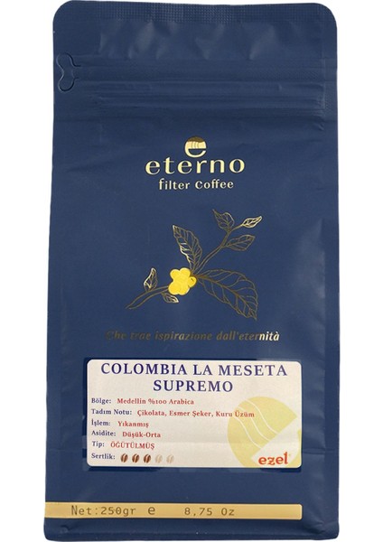 Eterno Colombia Supremo Öğütülmüş x 2 Adet 250 gr