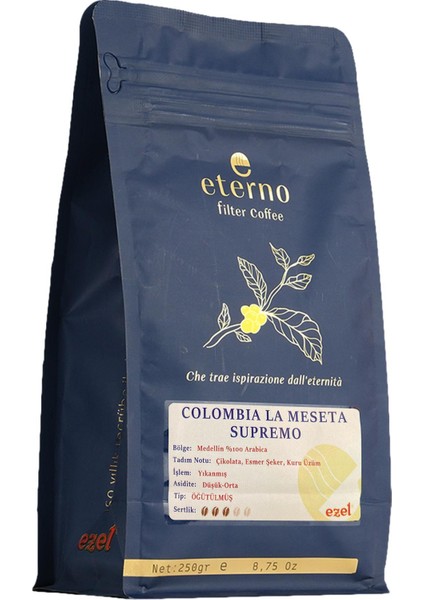 Eterno Colombia Supremo Öğütülmüş x 2 Adet 250 gr