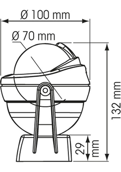 Marine Offshore 75 Beyaz Braketli Pusula Plastimo Beyaz