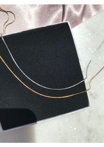 Yılan Zincir Kolye Çelik Kararmaz Kız ve Erkek Unisex Kolye fırsatları