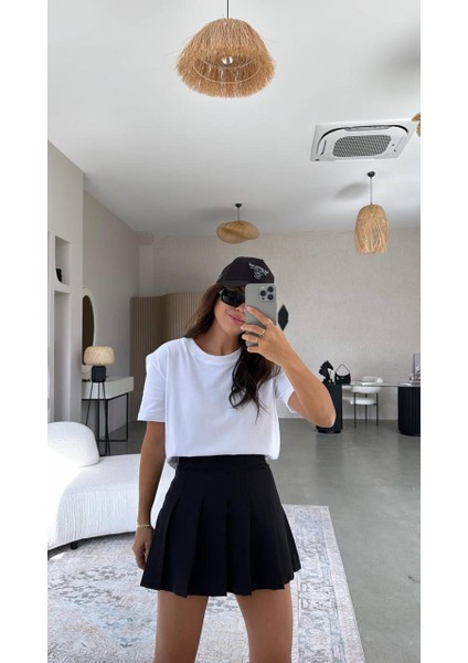 Butik Nis Kadın Pileli Şort Etek
