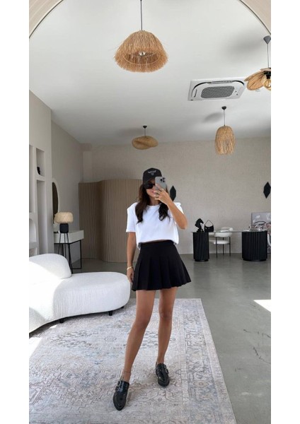 Butik Nis Kadın Pileli Şort Etek