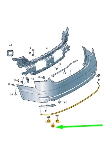 Bagaj Trımı Vw A5 Bm 15- (Oem No: 8W6853551A2ZZ)
