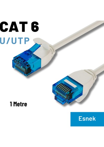 Irenıs 1 Metre Cat6 U/utp Esnek Kablo