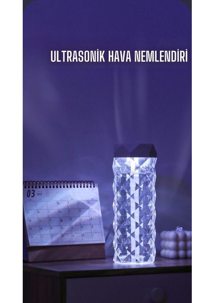 Hava Nemlendirici Taşınabilir Buhar Makinesi Ultrasonik Hava Nemlendirici Aroma Difüzörü H2O TP-1023
