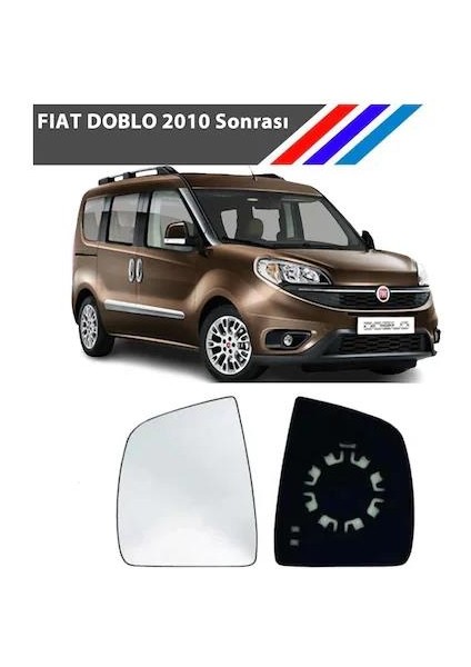 Doblo 3 Kasa Sol Dış Ayna Camı Sürücü Tarafı Mekanik Tip 71765379 M3480 fiyatları