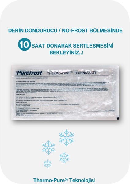 6'lı Thermo-pure® PF15 Camp Soğutucu Termal Çanta Yedek Jel Seti