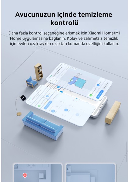 Yeni Nesil Lds Lazer Navigasyon 10.000 Titreşim/dk Sonik Titreşimle Olağanüstü Temizlik Performanslı Robot Süpürge, Onerous Lambader Hediye