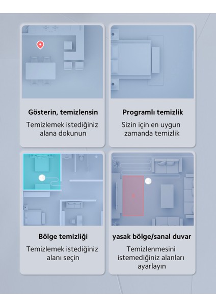 Yeni Nesil Lds Lazer Navigasyon 10.000 Titreşim/dk Sonik Titreşimle Olağanüstü Temizlik Performanslı Robot Süpürge, Onerous Lambader Hediye