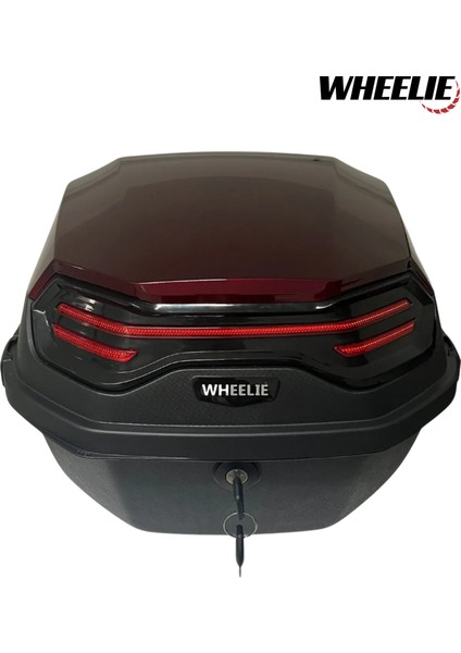 Wheelıe XT08-JR 32 Litre Motosiklet Arka Çanta Hünnap Kırmızı Su Geçirmez