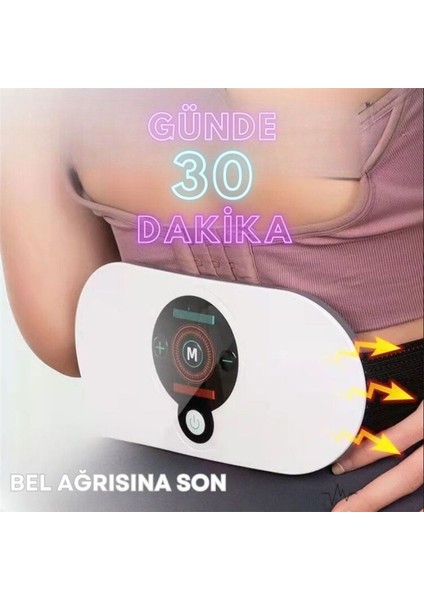 Titreşimli Masaj Kemeri Sıcak Kompres Göbek Bacak Masaj Kemeri TP-1031