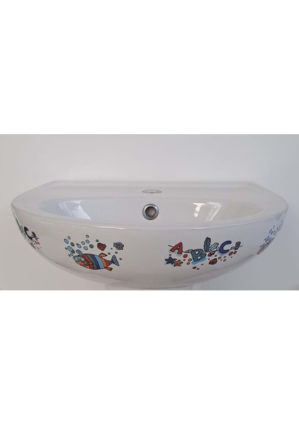 36 x 45 Oval Lavabo Dekorlu
