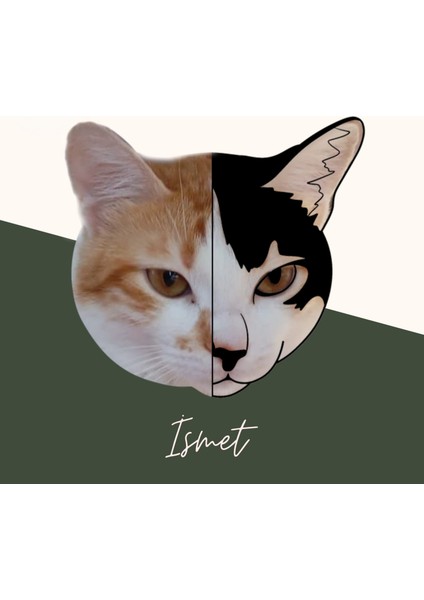 Kedi Temalı Kurabiye ve Hamur Şekillendirici (Kişiye Özel)