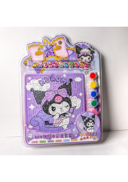 Sanrio Kuromi Boyama Setli Puzzle Oyun