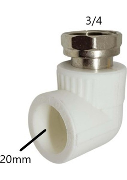 Pprc Hareketli Dirsek 20 x 3/4 ( Kalde )