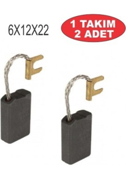 Süper Star Tipi Kömür Telli Soketli 6MMX12MMX22MM