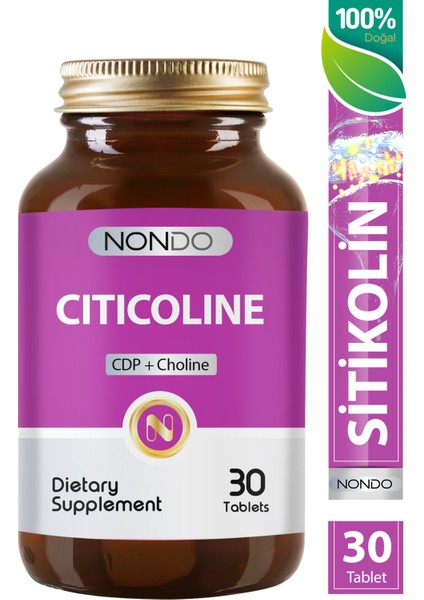 Citicoline 30 Tablet Sitikolin 30 Tablet Cognizin, Fosfotidilkolin