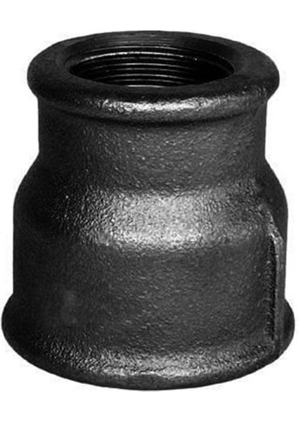 Fitings - Manşon Redüksiyon Siyah 3/4-1/2"