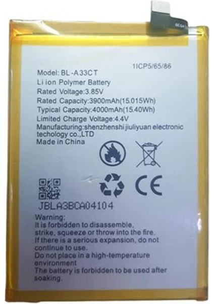 Teknonet General Mobile GM22 Plus Uyumlu Nettech 6000 Mah Batarya NT-104110