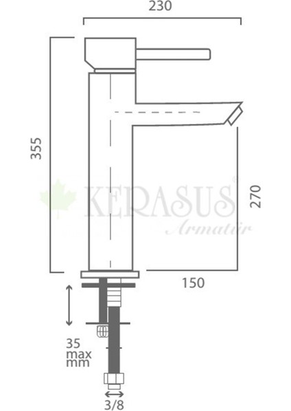 Platinum Serisi - Çanak Lavabo Bataryası - 15 cm Gagalı - Mat Siyah fırsatları