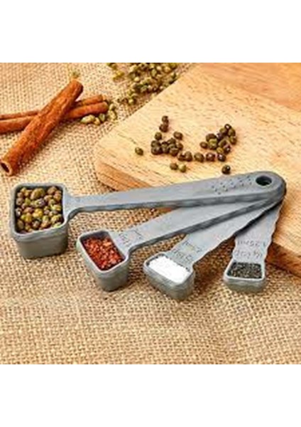 Karalı Plastik KP-110 4 Lü Ölçü Kaşığı