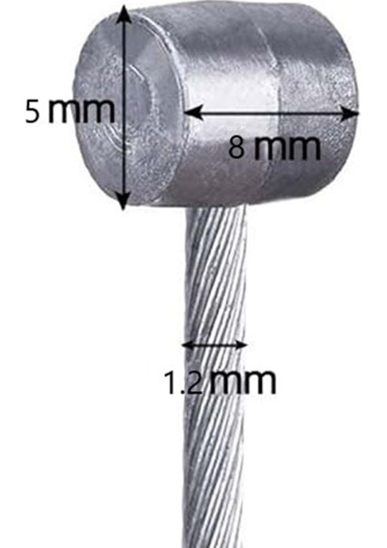 Bisiklet Fren Teli 125 cm (8X5X1,2MM)