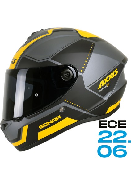 Axxıs Draken S Sonar C3 Matt Yellow
