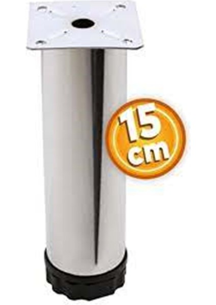 Metal Baza Ayak 15 cm Krom