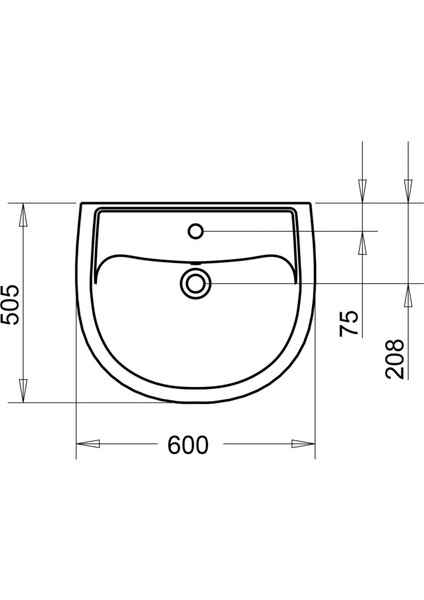 Alize Lavabo 50 x 60 cm