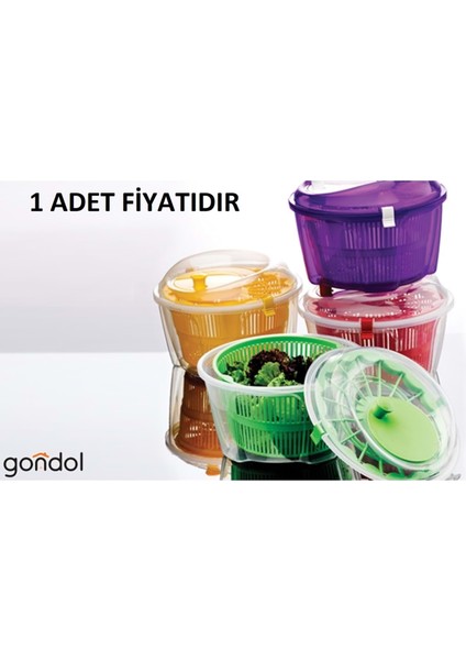 Salata Kurutucu 4,40 Lt. Gondol G-25 ( 1 Adet Fiyatıdır )