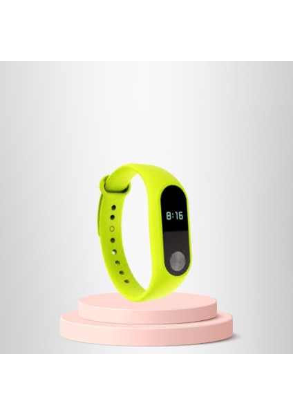 Mi Band 3-4 Uyumlu Silikon Kordon M3-M4 Uyumlu FISTIK YEŞİLİ