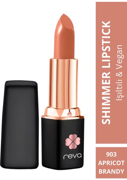 Shimmer Lipstick Işıltı Ruj 4 gr No: 903 Vegan & Temiz İçerik