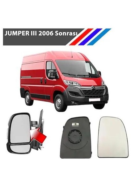 Citroen Jumper 3 Sol Dış Ayna Üst Camı Sürücü Tarafı Isıtmalı M3333B fiyatları