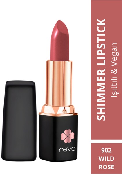 Shimmer Lipstick Işıltı Ruj 4 gr No: 902 Vegan & Temiz İçerik