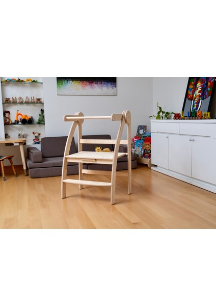 Pikler Montessori Ikiz Öğrenme Kulesi | Katlanabilir Özellikli Ahşap Öğrenme Kulesi | mutfak Için Öğrenme Kulesi