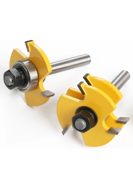 Freze Ucu, 2 Adet Freze Ucu T 8mm Tipi 3 Diş Freze Kesici Kesme Aleti Seti Ağaç İşçiliği İçin fiyatları