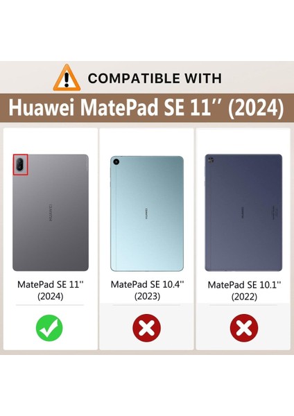 Huawei Matepad Se 11INÇ 2024 Kılıf Kalem Bölmeli Mars Case (10.4inç Değildir)