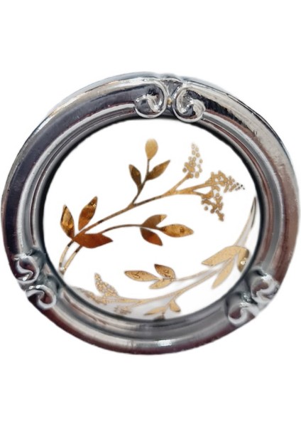 Porselen Düğme Kulp Metal Krom Beyaz Sarmasık / 5 Adet fırsatları