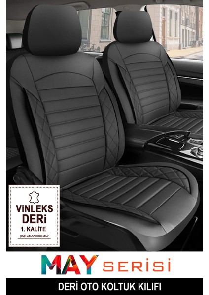 Renault Samsung Sm5 (Iı) 2.0 I 16V (136 Hp) 2009 Trend Serisi Uyumlu 5 Koltuk Oto Koltuk Kılıfı Lüks Özel Deri Terletme Kokma Yapmaz Siyah