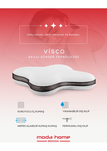 2li ORTOPEDİK Visco FLY comfort Kelebek Yastık