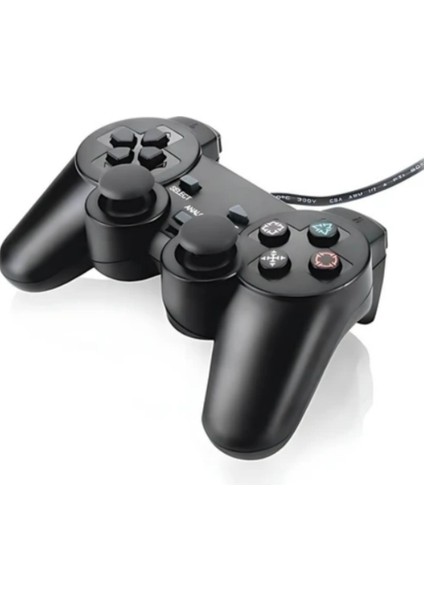 Dual Shock Pc Game Pad Kablolu Oyun Kolu Pc Ps3 Ps4 Uyumlu