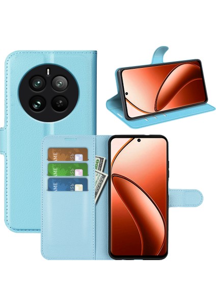 Realme 12 Pro/12 Pro Plus 5g Kılıf Litchi Doku Pu Deri Çizilmez Telefon Kapağı (Yurt Dışından)