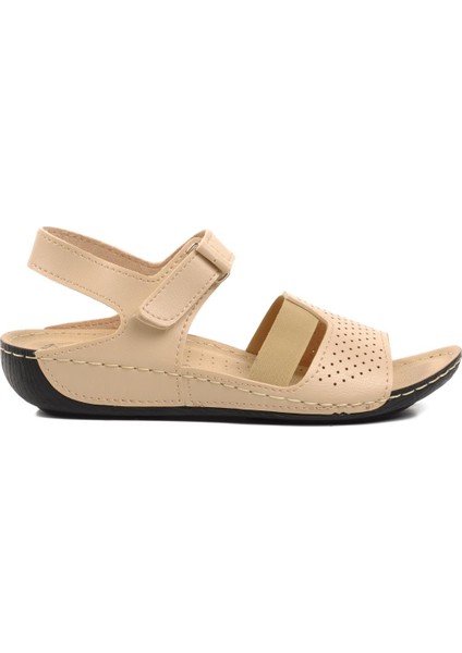 Bej Kadın Düz Sandalet modelleri
