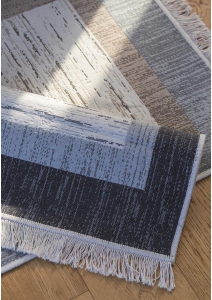 Çift Taraflı Kilim, Makinede Yıkanabilir, Modern Desenli, 120*180 cm , SAF3B