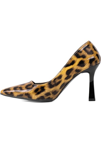 Elit MST1383R Kadın Stiletto Leopar modelleri