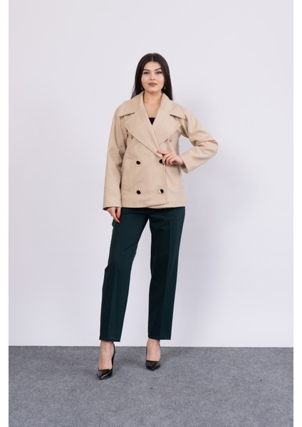 Oversize Trend Geniş Kısa Kaban Palto 2591