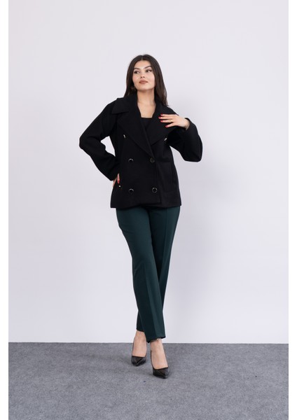 Oversize Trend Geniş Kısa Kaban Palto 2591