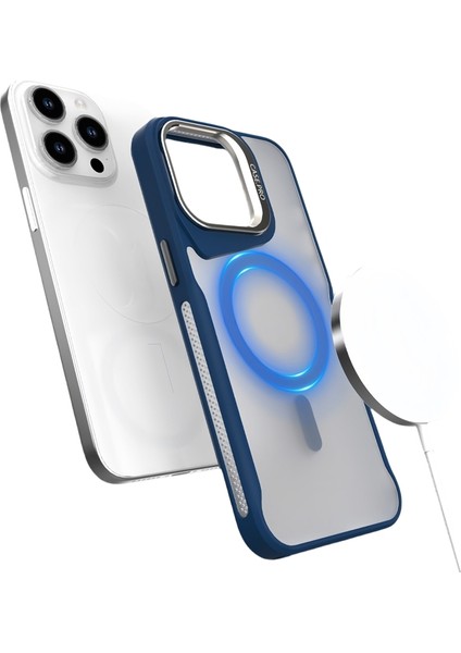 iPhone 14 Pro Kılıf Magsafe Özellikli Kamera Standlı Mat Cspro Kapak